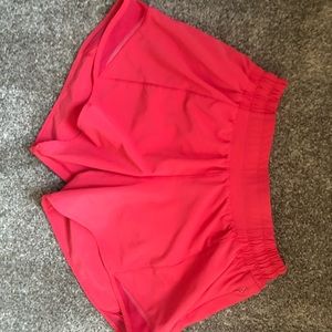 lululemon shorts pink tall
